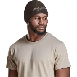 Frost Beanie Brown Model Image